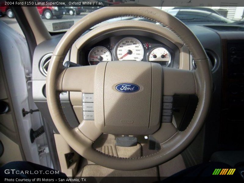 Oxford White / Tan 2004 Ford F150 Lariat SuperCrew