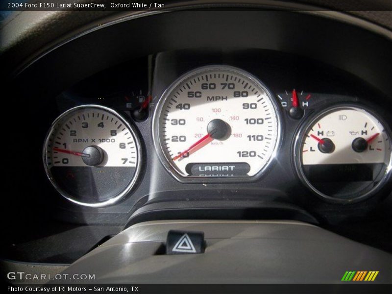 Oxford White / Tan 2004 Ford F150 Lariat SuperCrew