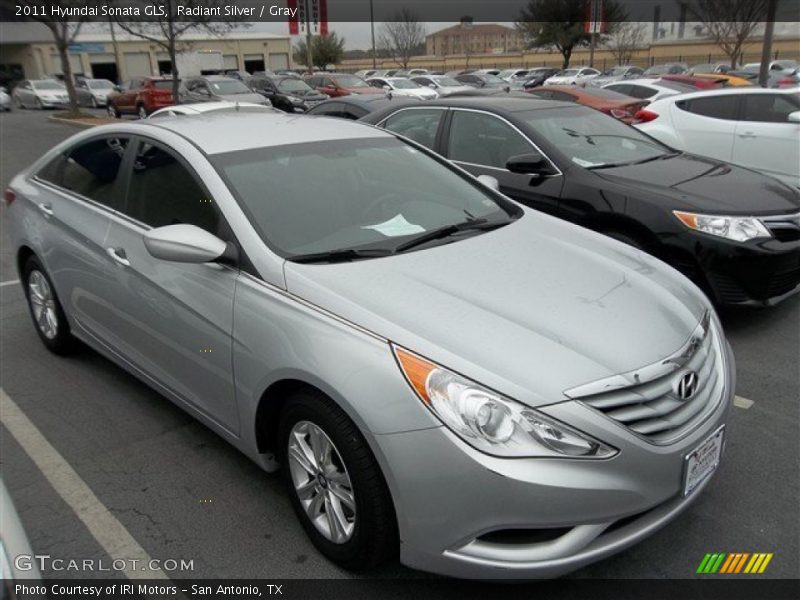 Radiant Silver / Gray 2011 Hyundai Sonata GLS