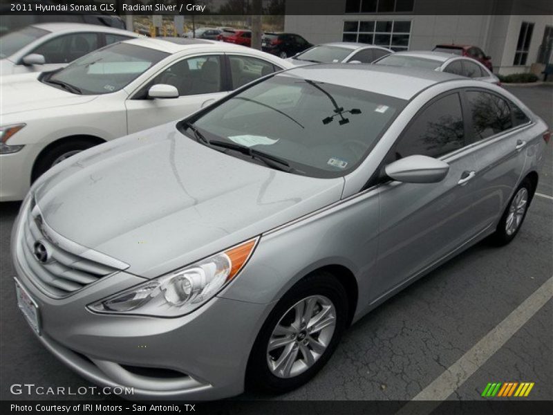 Radiant Silver / Gray 2011 Hyundai Sonata GLS