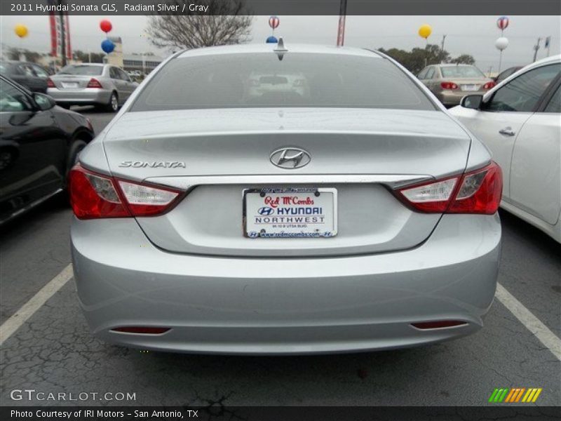 Radiant Silver / Gray 2011 Hyundai Sonata GLS