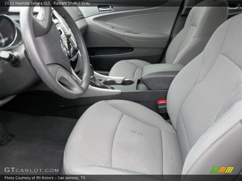 Radiant Silver / Gray 2011 Hyundai Sonata GLS