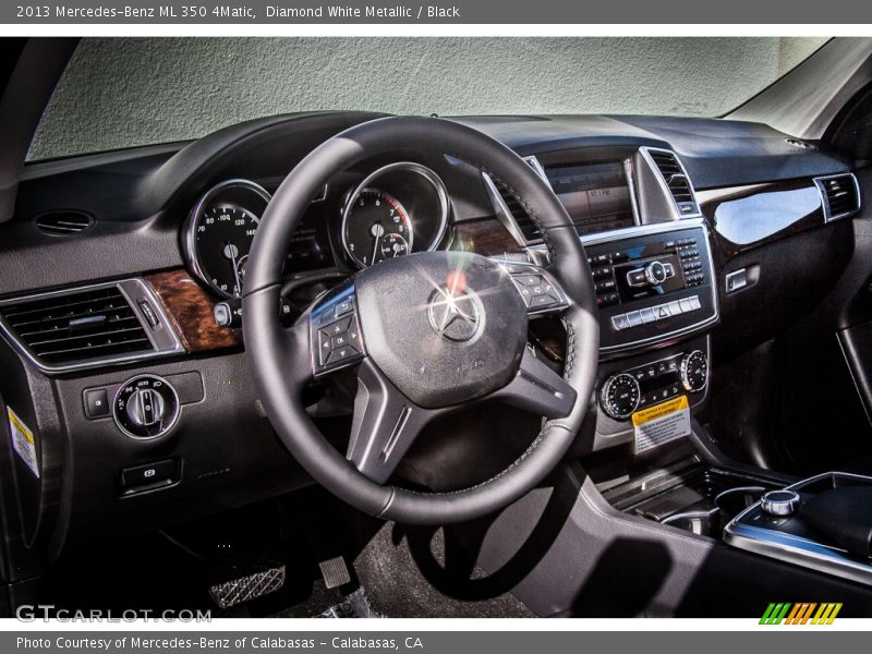 Diamond White Metallic / Black 2013 Mercedes-Benz ML 350 4Matic