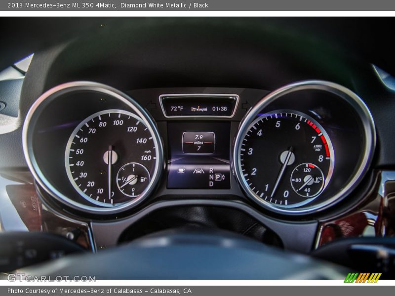 Diamond White Metallic / Black 2013 Mercedes-Benz ML 350 4Matic