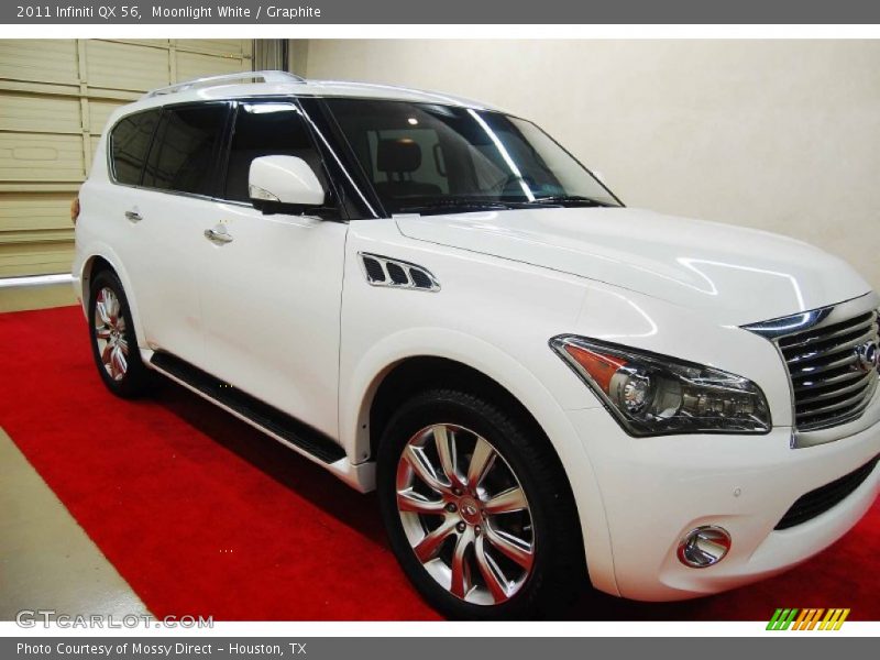 Moonlight White / Graphite 2011 Infiniti QX 56