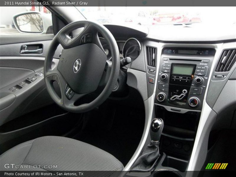 Radiant Silver / Gray 2011 Hyundai Sonata GLS