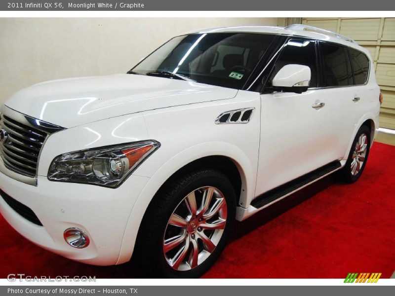 Moonlight White / Graphite 2011 Infiniti QX 56