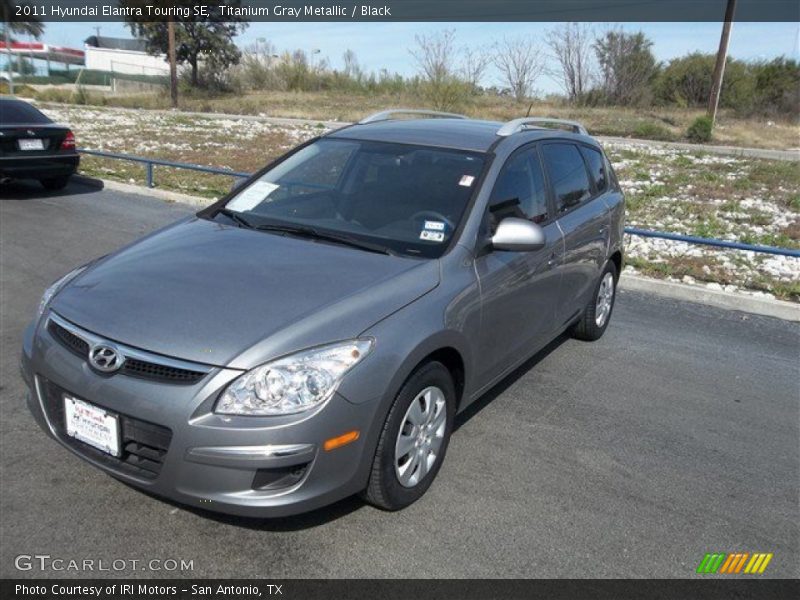 Titanium Gray Metallic / Black 2011 Hyundai Elantra Touring SE
