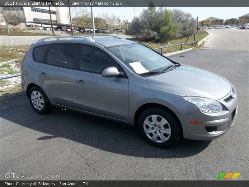 Titanium Gray Metallic / Black 2011 Hyundai Elantra Touring SE