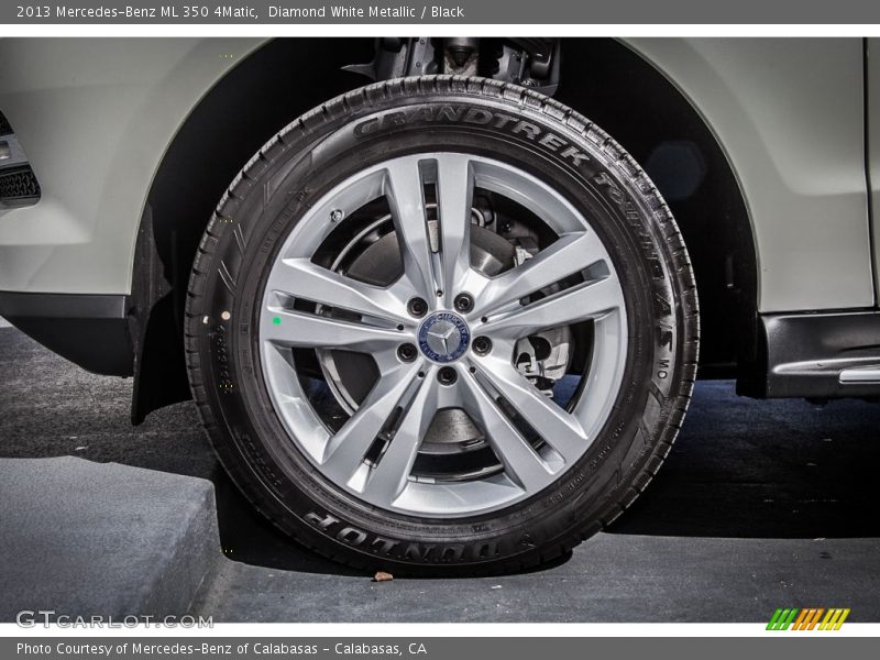 Diamond White Metallic / Black 2013 Mercedes-Benz ML 350 4Matic