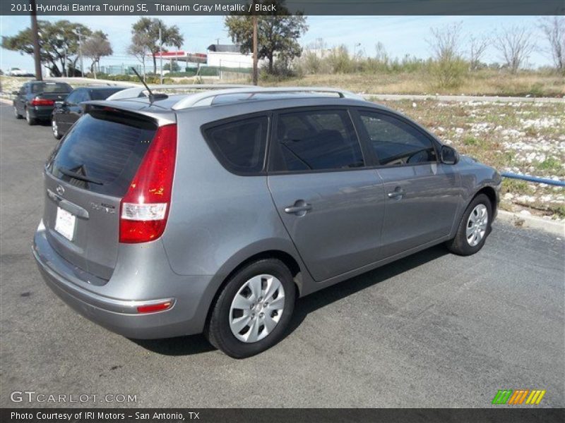 Titanium Gray Metallic / Black 2011 Hyundai Elantra Touring SE