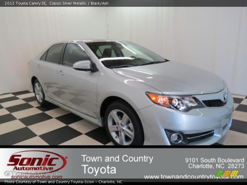Classic Silver Metallic / Black/Ash 2013 Toyota Camry SE