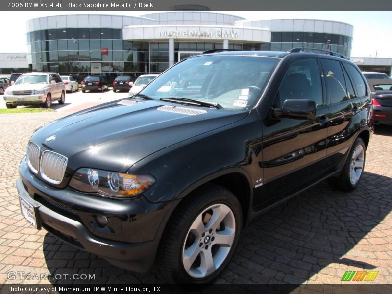 Black Sapphire Metallic / Black 2006 BMW X5 4.4i