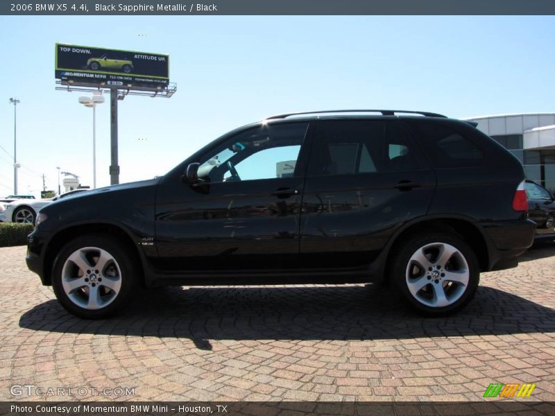Black Sapphire Metallic / Black 2006 BMW X5 4.4i