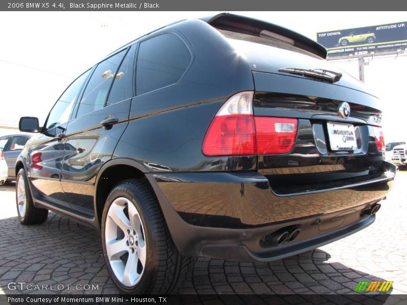 Black Sapphire Metallic / Black 2006 BMW X5 4.4i