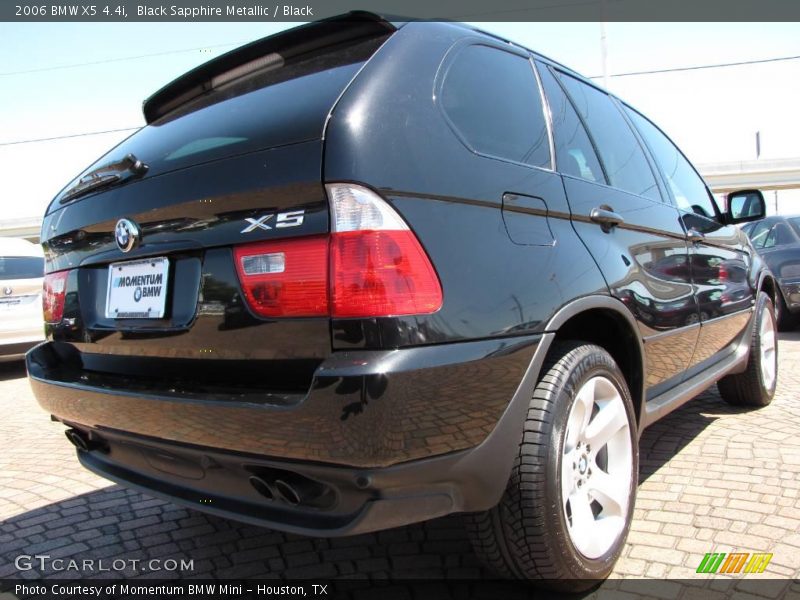 Black Sapphire Metallic / Black 2006 BMW X5 4.4i