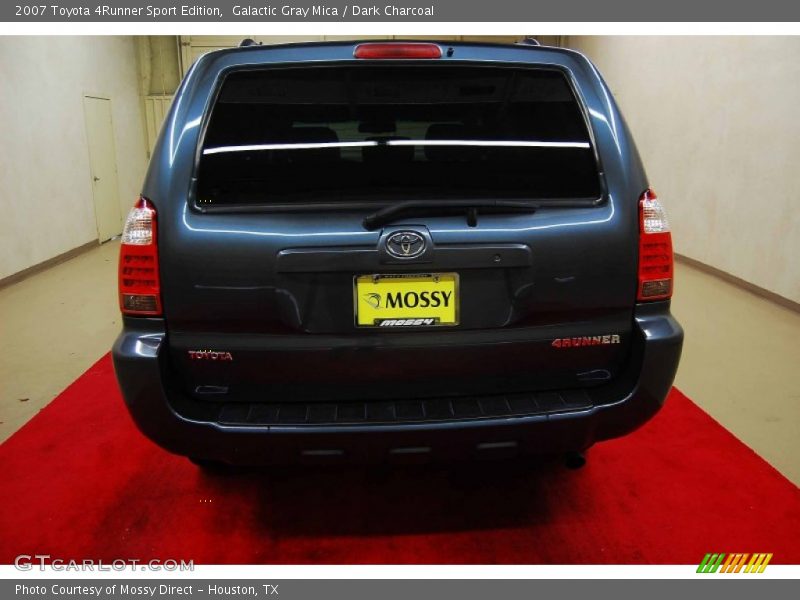 Galactic Gray Mica / Dark Charcoal 2007 Toyota 4Runner Sport Edition
