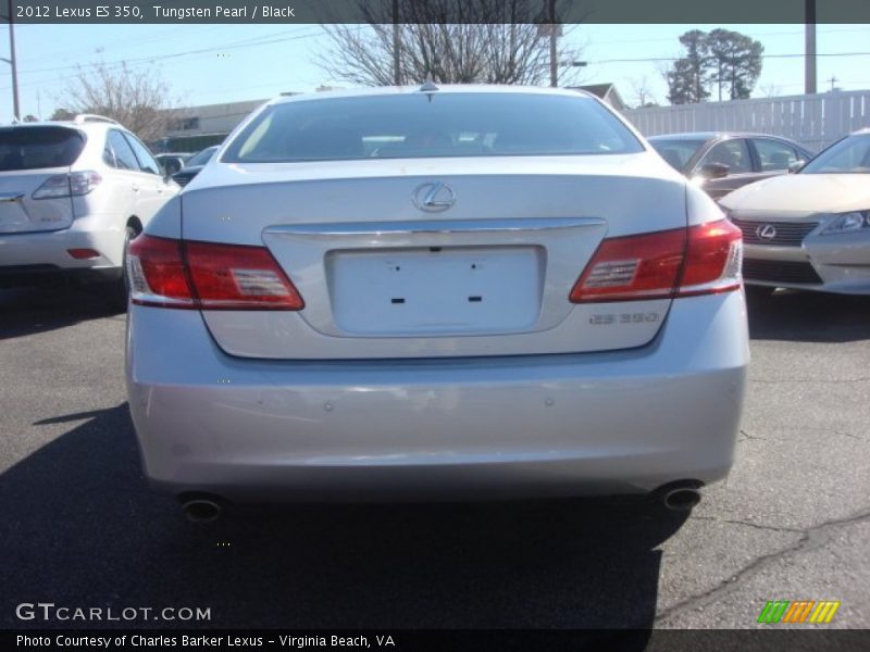 Tungsten Pearl / Black 2012 Lexus ES 350