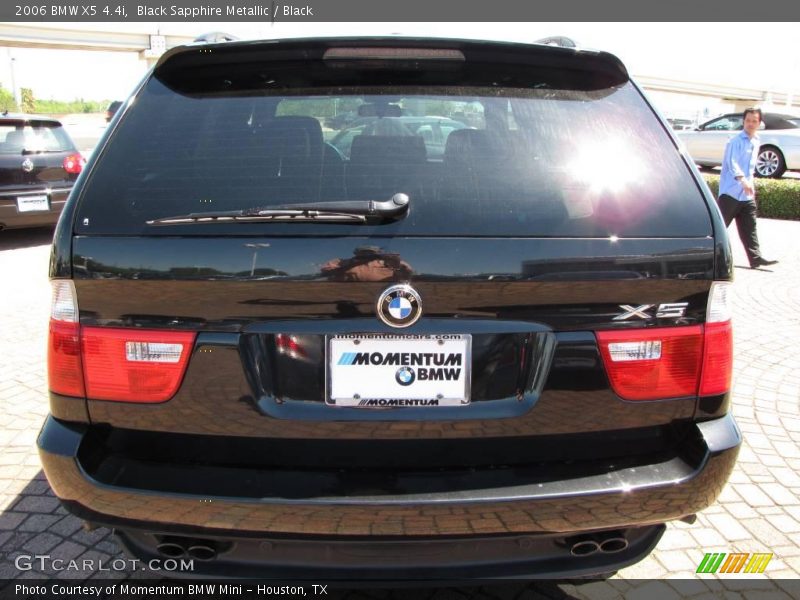 Black Sapphire Metallic / Black 2006 BMW X5 4.4i