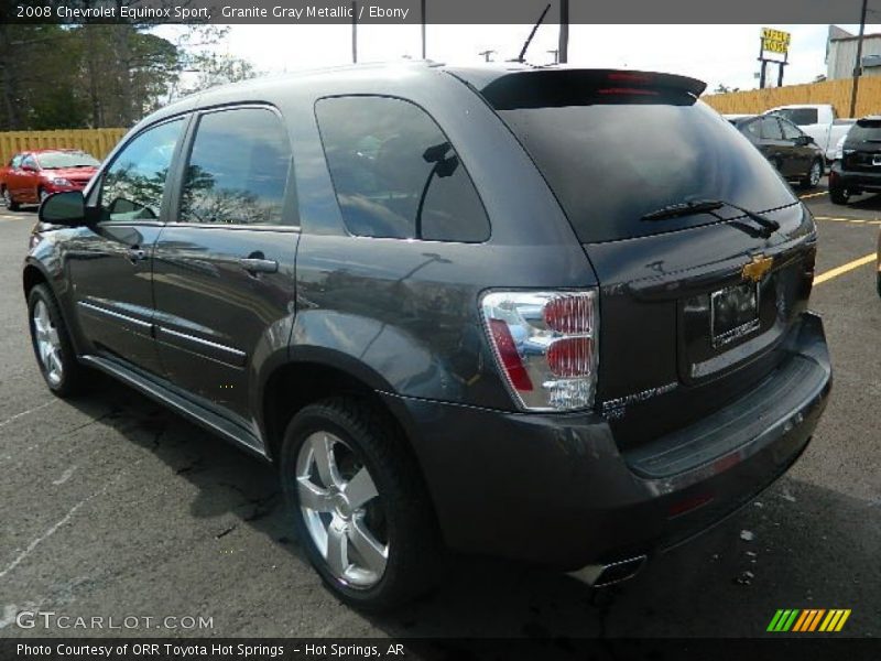 Granite Gray Metallic / Ebony 2008 Chevrolet Equinox Sport