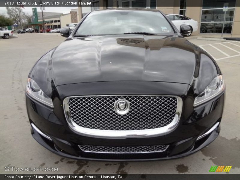Ebony Black / London Tan/Jet 2013 Jaguar XJ XJ