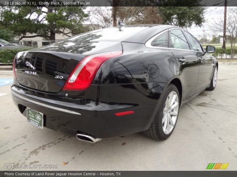 Ebony Black / London Tan/Jet 2013 Jaguar XJ XJ