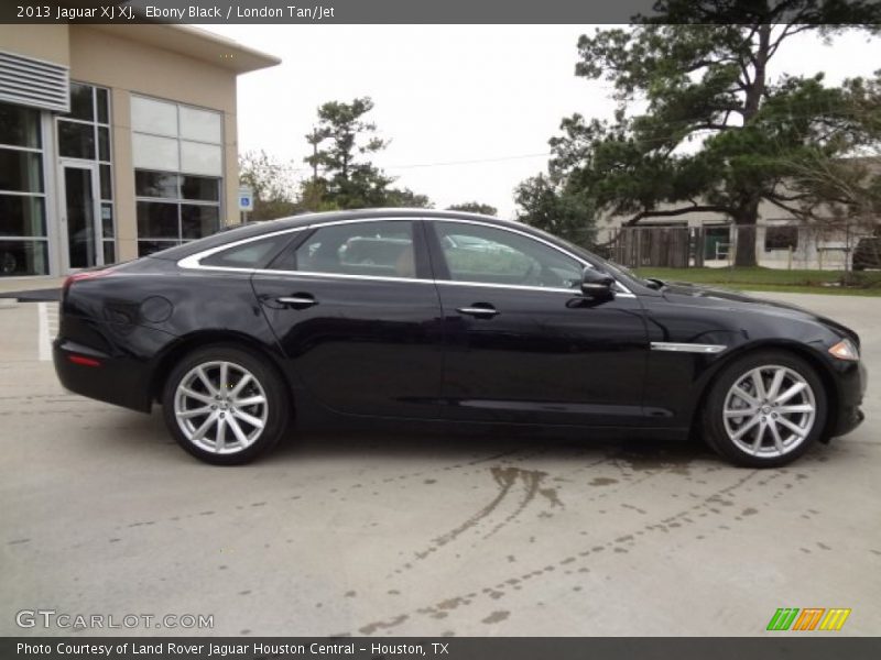Ebony Black / London Tan/Jet 2013 Jaguar XJ XJ