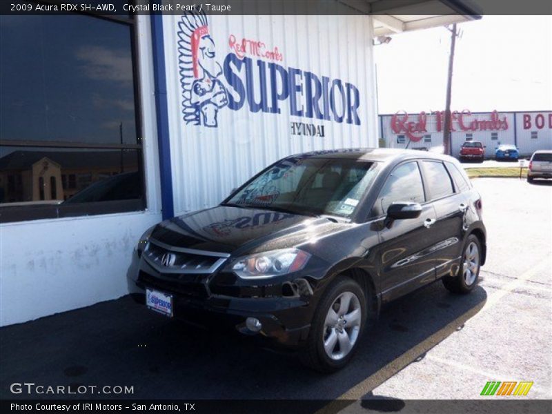 Crystal Black Pearl / Taupe 2009 Acura RDX SH-AWD