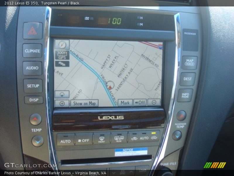 Tungsten Pearl / Black 2012 Lexus ES 350