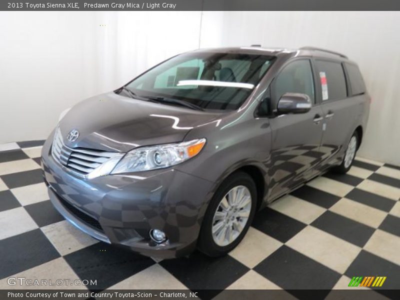 Predawn Gray Mica / Light Gray 2013 Toyota Sienna XLE
