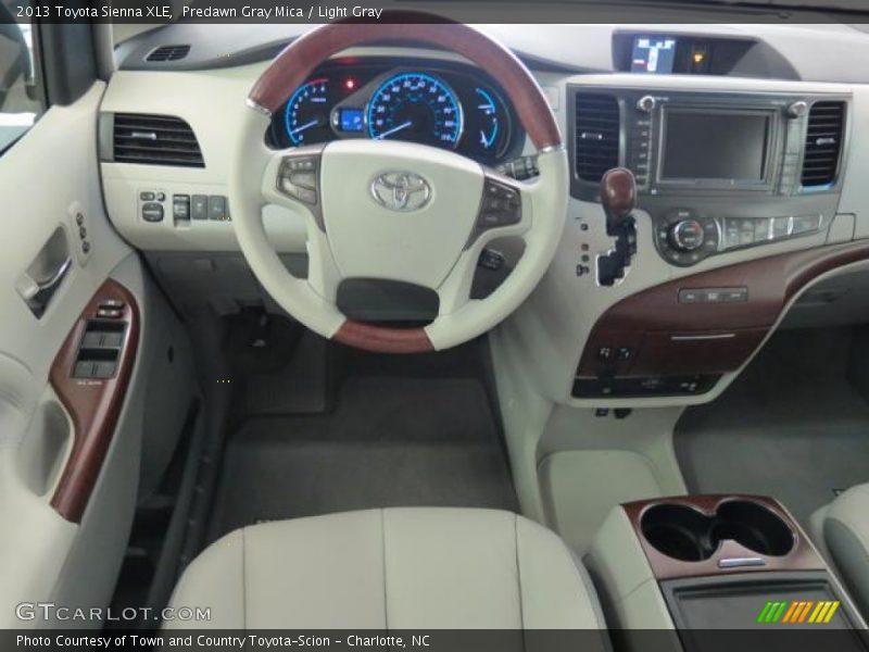 Predawn Gray Mica / Light Gray 2013 Toyota Sienna XLE
