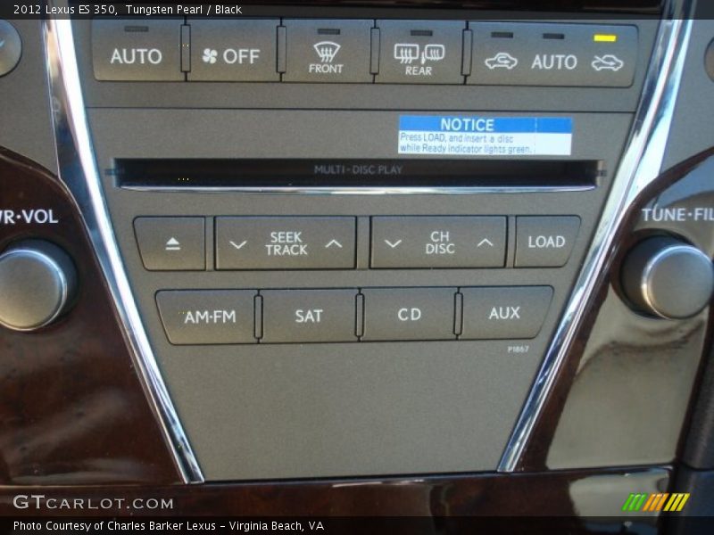 Tungsten Pearl / Black 2012 Lexus ES 350