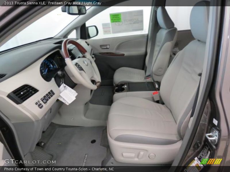 Predawn Gray Mica / Light Gray 2013 Toyota Sienna XLE