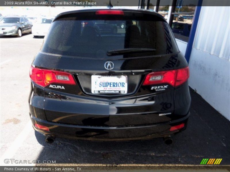 Crystal Black Pearl / Taupe 2009 Acura RDX SH-AWD