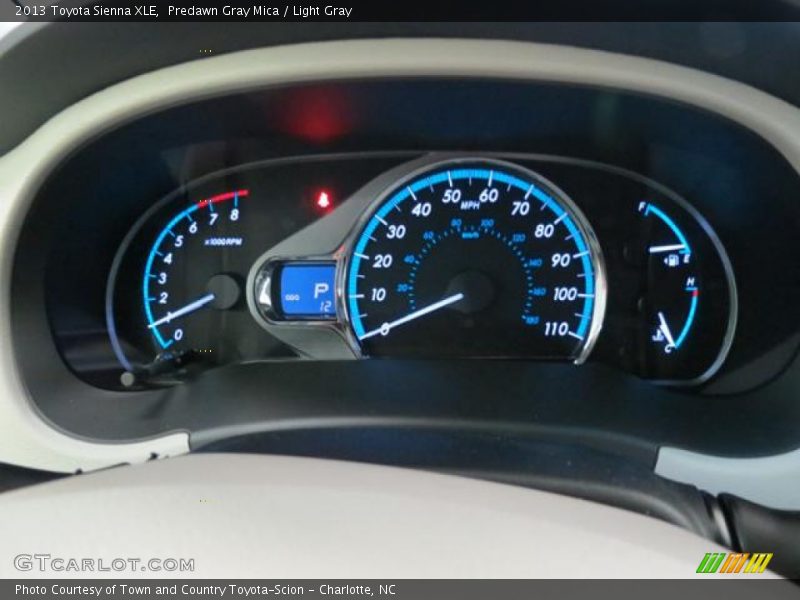 Predawn Gray Mica / Light Gray 2013 Toyota Sienna XLE