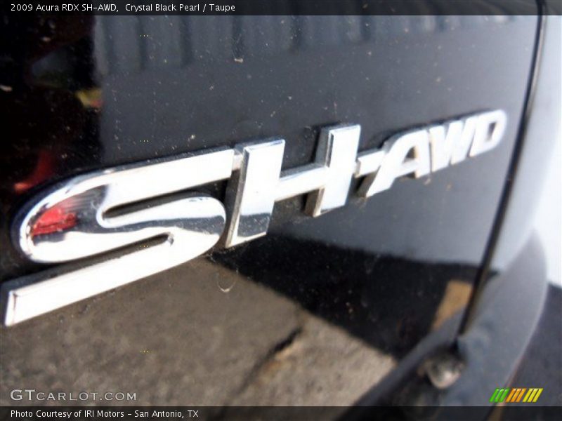 Crystal Black Pearl / Taupe 2009 Acura RDX SH-AWD
