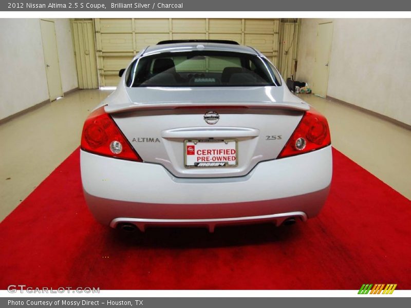 Brilliant Silver / Charcoal 2012 Nissan Altima 2.5 S Coupe