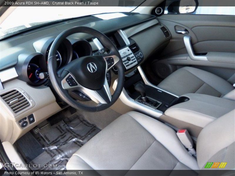 Crystal Black Pearl / Taupe 2009 Acura RDX SH-AWD