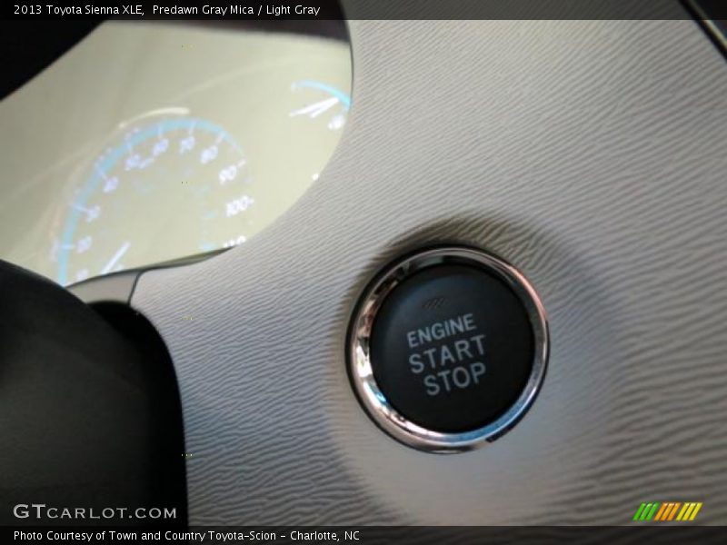 Predawn Gray Mica / Light Gray 2013 Toyota Sienna XLE