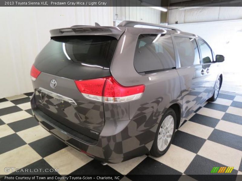 Predawn Gray Mica / Light Gray 2013 Toyota Sienna XLE
