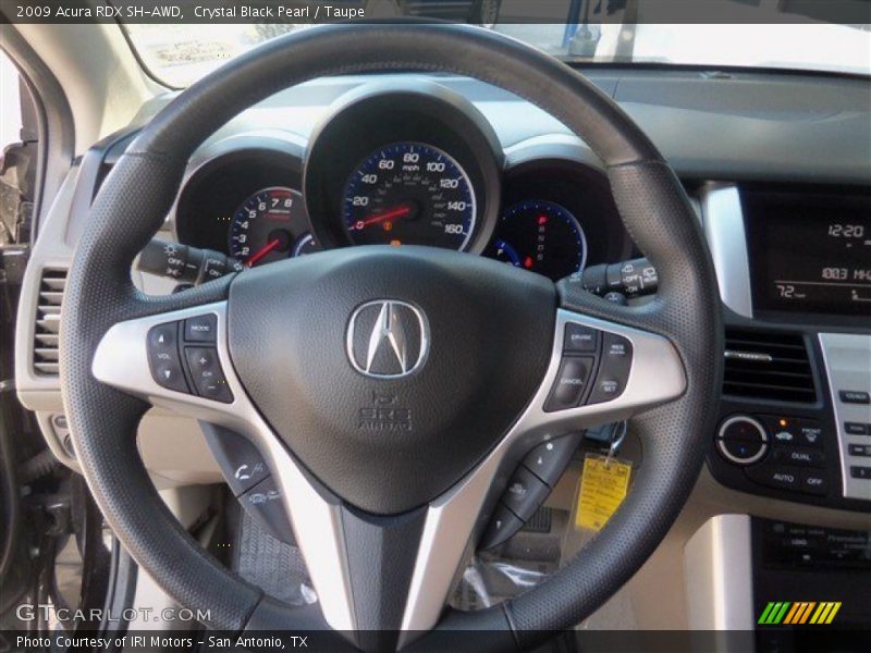Crystal Black Pearl / Taupe 2009 Acura RDX SH-AWD