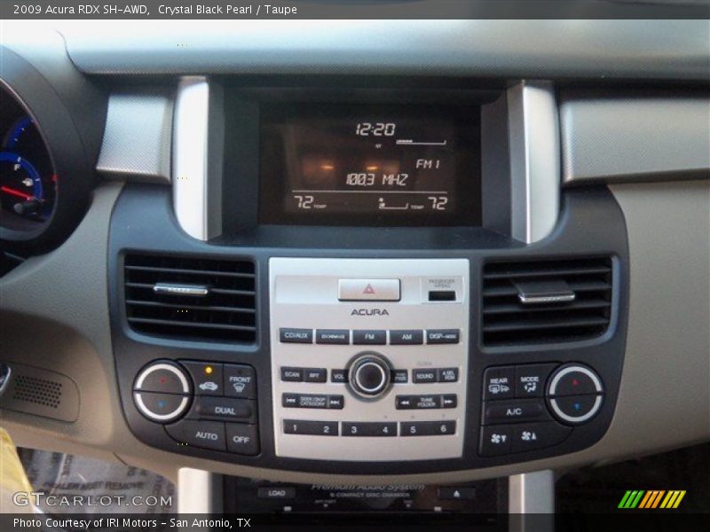 Crystal Black Pearl / Taupe 2009 Acura RDX SH-AWD
