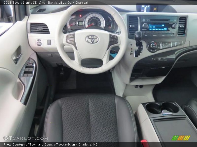 Silver Sky Metallic / Dark Charcoal 2013 Toyota Sienna SE