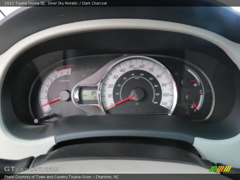 Silver Sky Metallic / Dark Charcoal 2013 Toyota Sienna SE