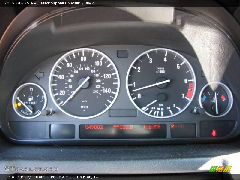 Black Sapphire Metallic / Black 2006 BMW X5 4.4i