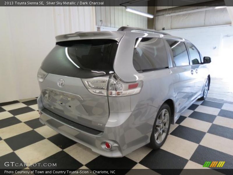 Silver Sky Metallic / Dark Charcoal 2013 Toyota Sienna SE