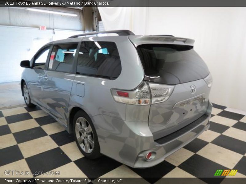 Silver Sky Metallic / Dark Charcoal 2013 Toyota Sienna SE