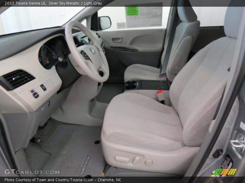 Front Seat of 2013 Sienna LE