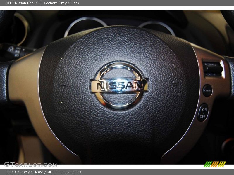 Gotham Gray / Black 2010 Nissan Rogue S