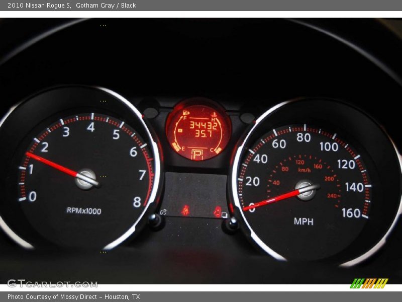 Gotham Gray / Black 2010 Nissan Rogue S